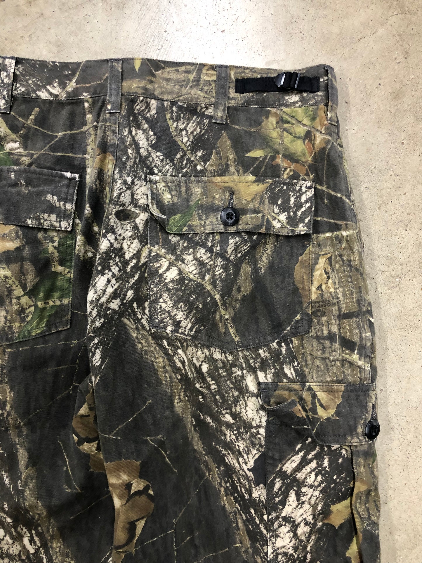 VTG Camo Red Head Mossy Oak Tapered Cargo Pants Sz 34x30