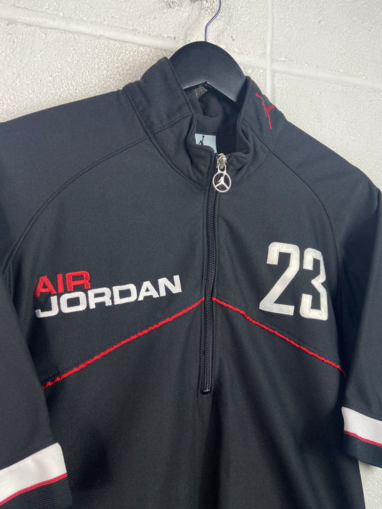 Y2K Air Jordan 23 Quarter Zip Pullover Top Sz M