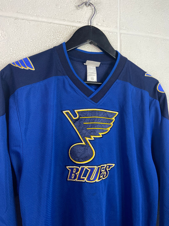 Y2K St Louis Blues Hockey Jersey Sz Youth L