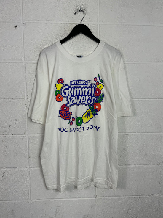 VTG Lifesavers Gummy Snacks Tee Sz XL