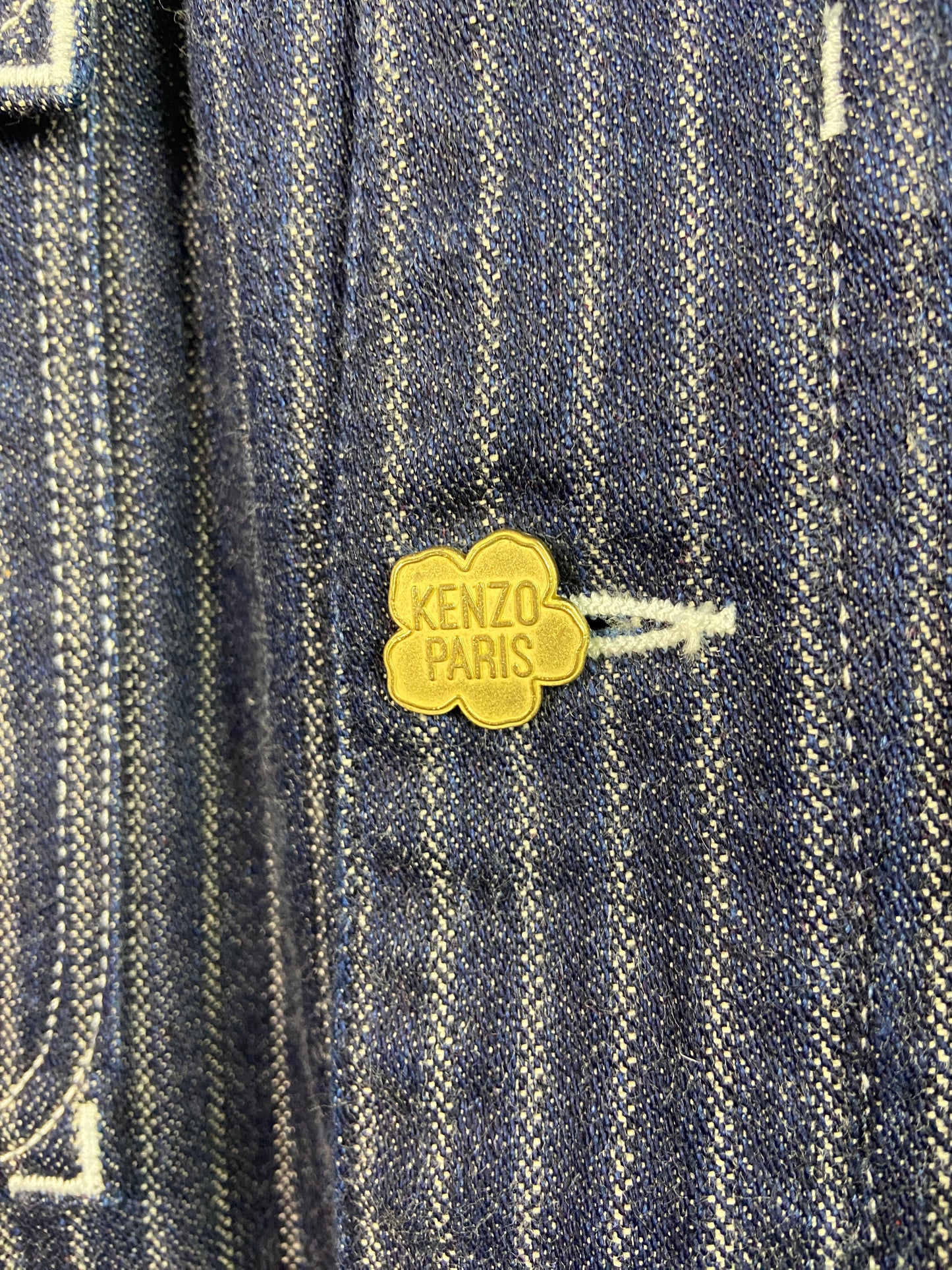 Kenzo Paris Denim Chore Jacket Sz S