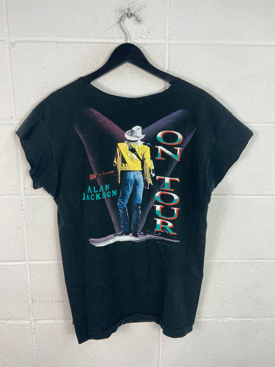 VTG Alan Jackson On Tour Cutoff Tee Sz L