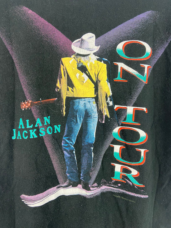 VTG Alan Jackson On Tour Cutoff Tee Sz L