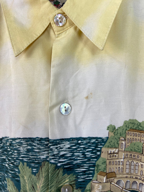 VTG Tori Richard Racing Cars Button Up Shirt Sz XL