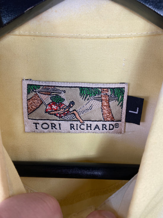 VTG Tori Richard Racing Cars Button Up Shirt Sz XL