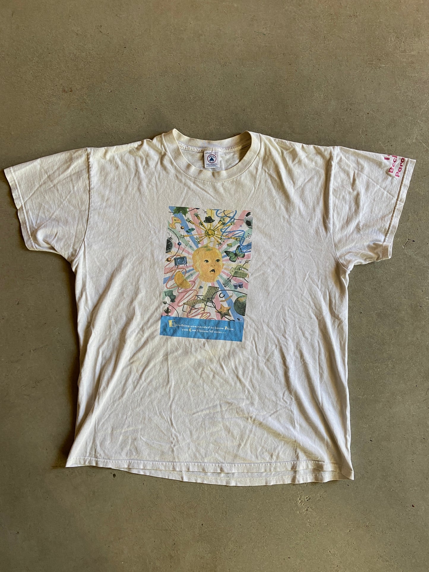 VTG Beckett Paradox Baby Graphic Tee Sz XL