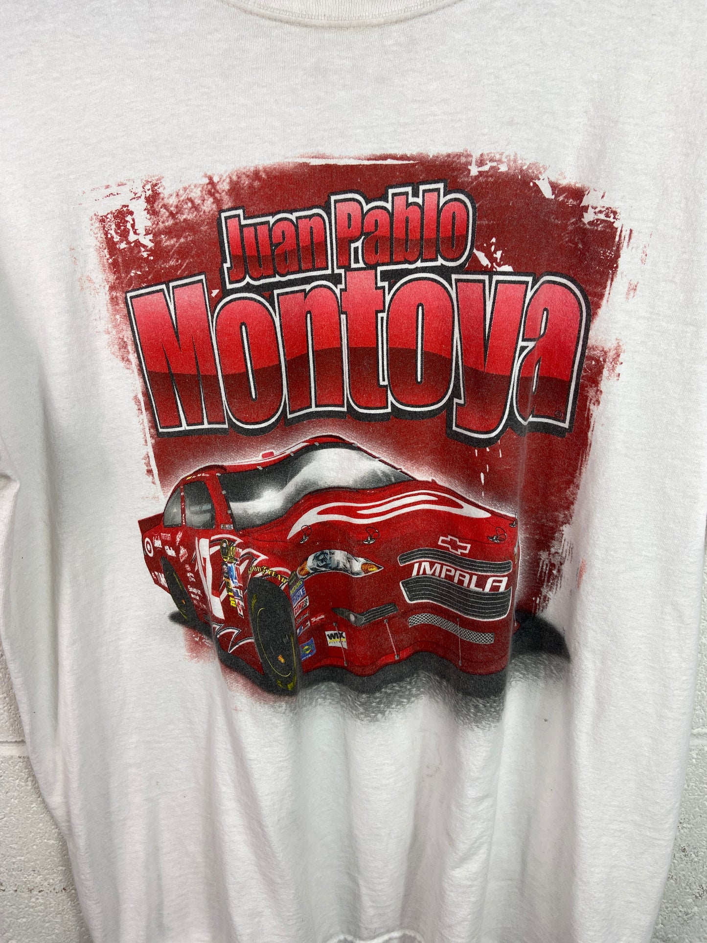 Y2K Juan Pablo Montoya Nascar Tee Sz L