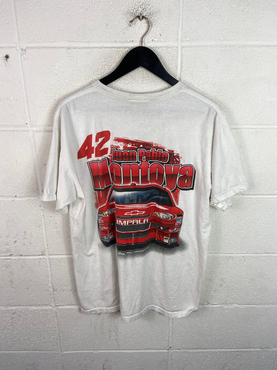 Y2K Juan Pablo Montoya Nascar Tee Sz L