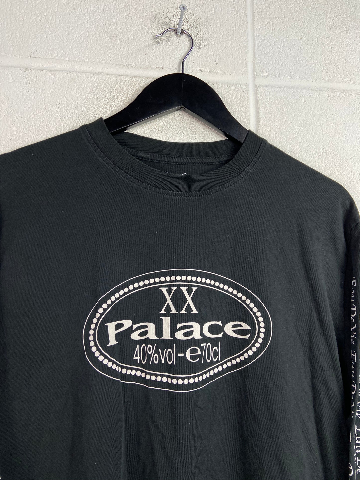 Palace XX 40% Alcohol Bottle LS Tee Sz M/L