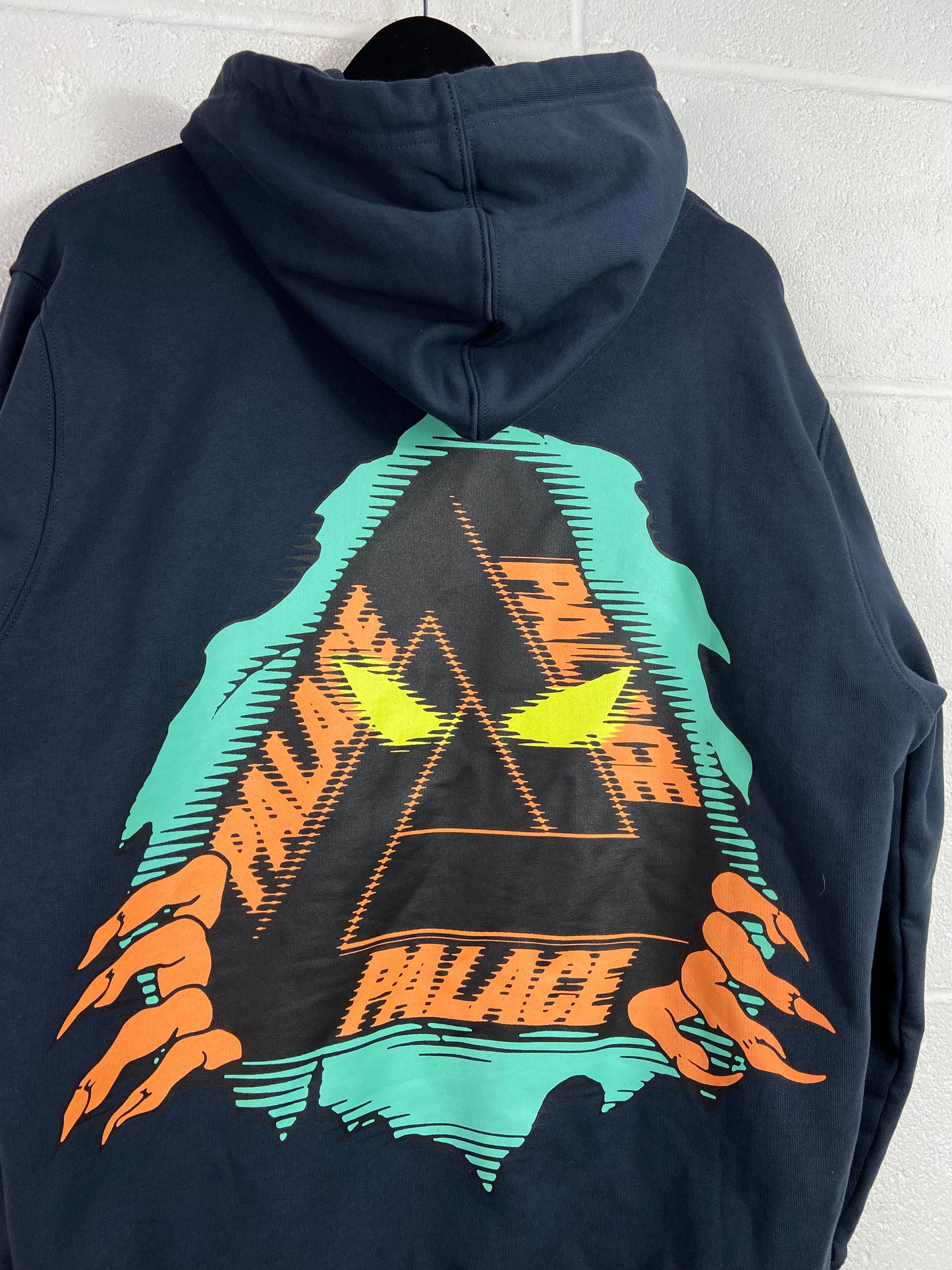 Palace Ghoul Teal/Orange Pullover Hoodie Sz M/L