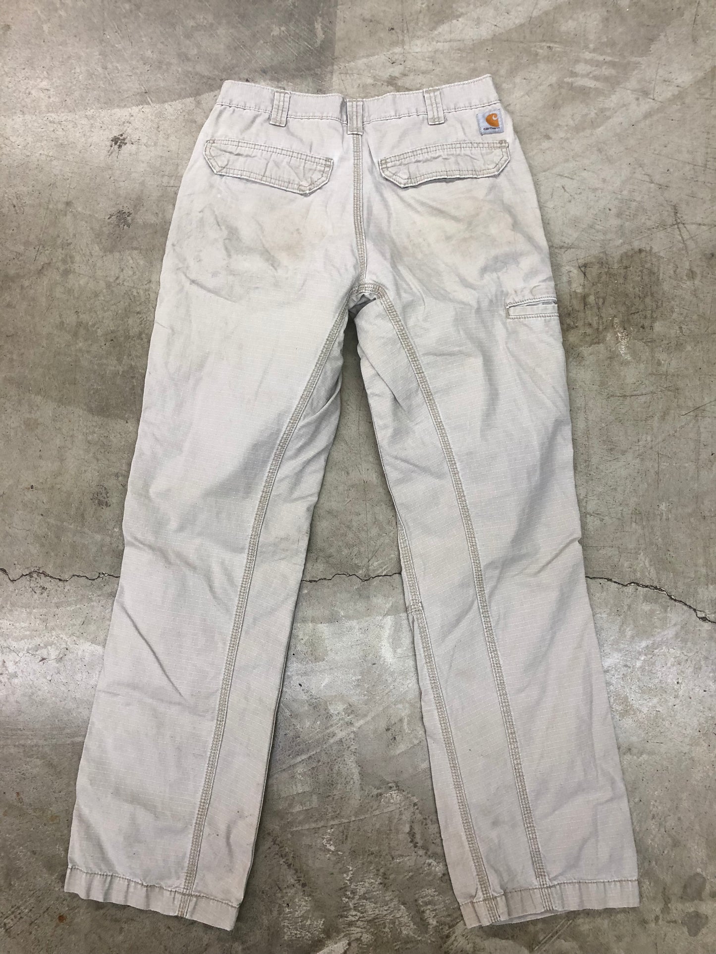 Y2K Light Grey Carhartt Cargo Pants Sz 32x32