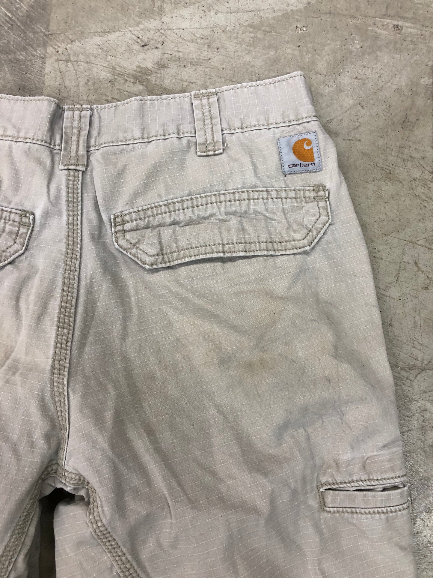 Y2K Light Grey Carhartt Cargo Pants Sz 32x32