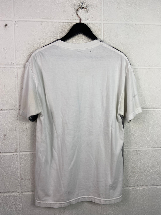 Y2K AOP Miami Ink Skulls & Roses Tee Sz L