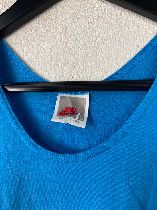 VTG Nike Baby Blue Double Logo Tank Tee Sz M