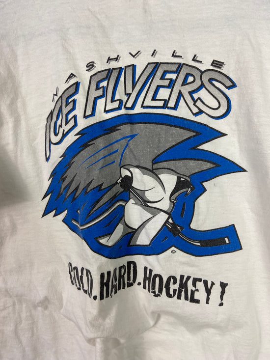 VTG Nashville Ice Flyers Cold Hard Hockey Tee Sz XL