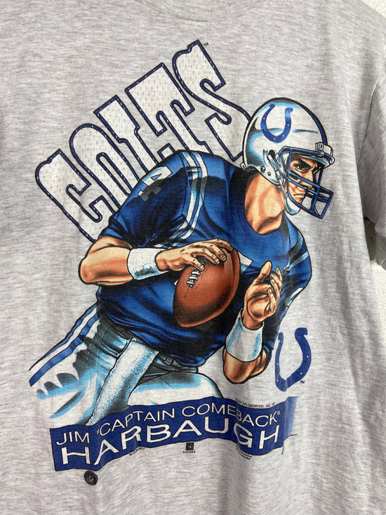 VTG Indianapolis Colts Jim Harbaugh Tee Sz L