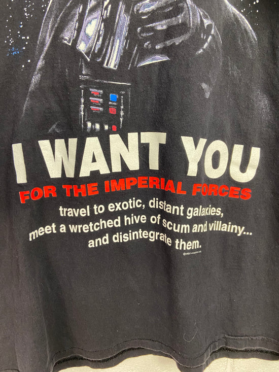 VTG Star Wars I Want You Darth Vader Tee Sz XL