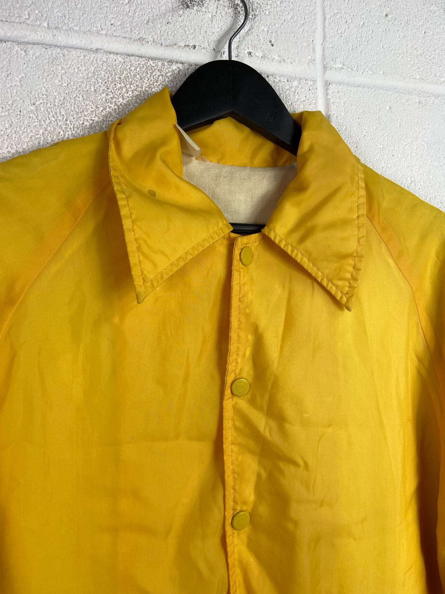 VTG San Jose Fairgrounds Speedway Yellow Coach Jacket Sz M/L