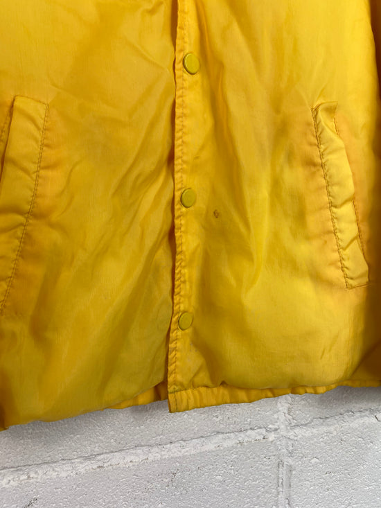 VTG San Jose Fairgrounds Speedway Yellow Coach Jacket Sz M/L