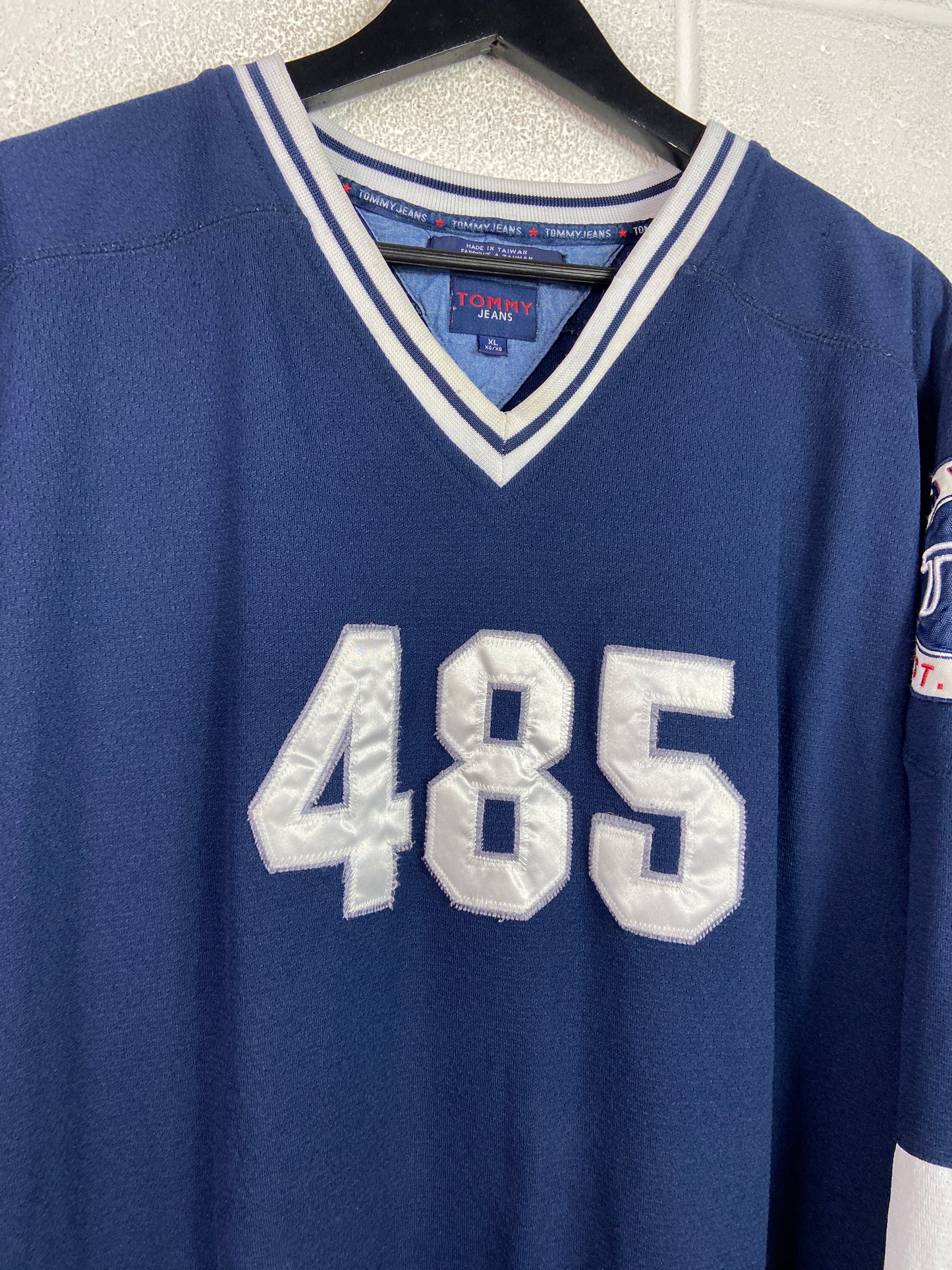 VTG Tommy Jeans 485 Hockey Jersey Sz XL