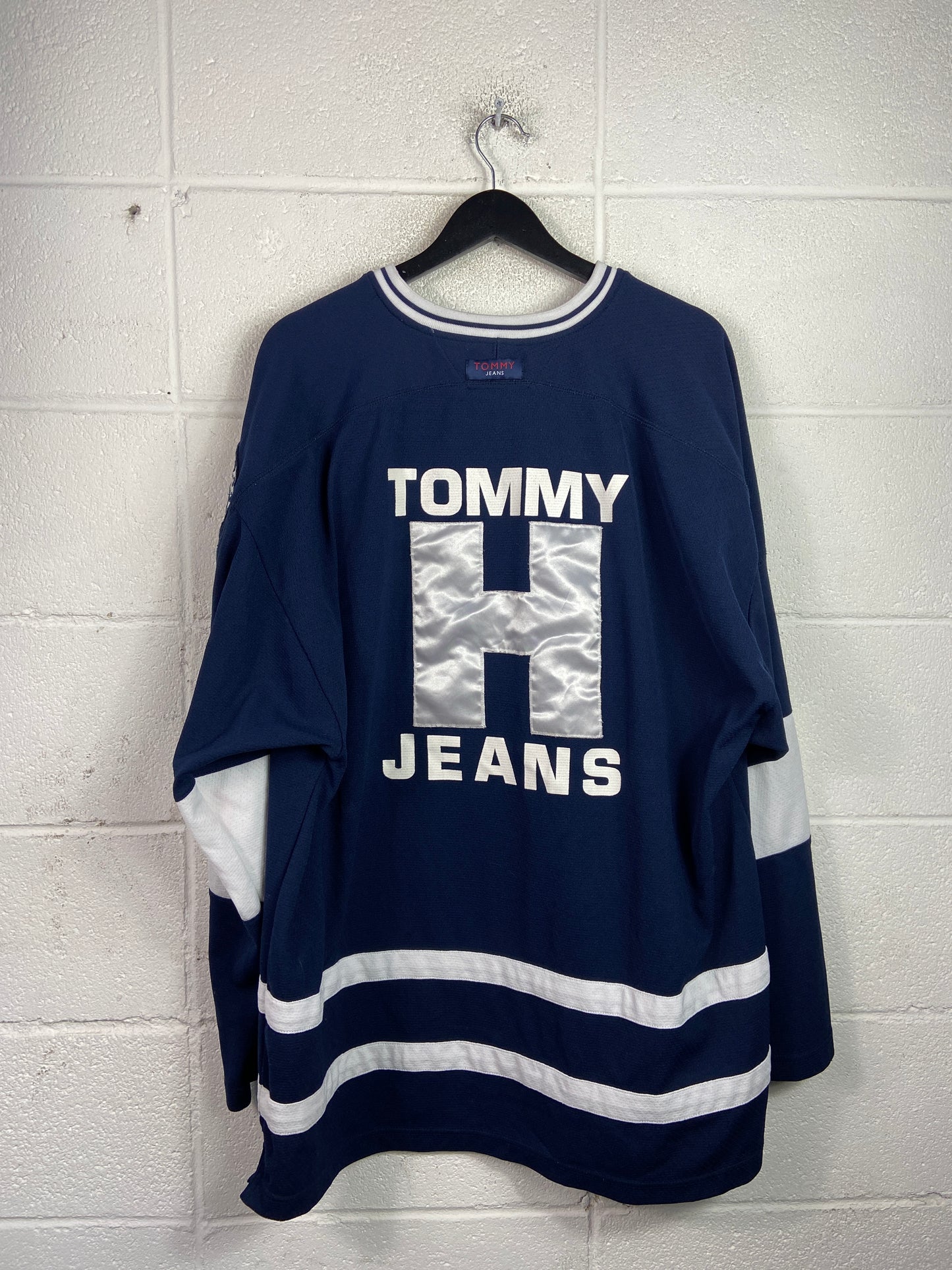 VTG Tommy Jeans 485 Hockey Jersey Sz XL