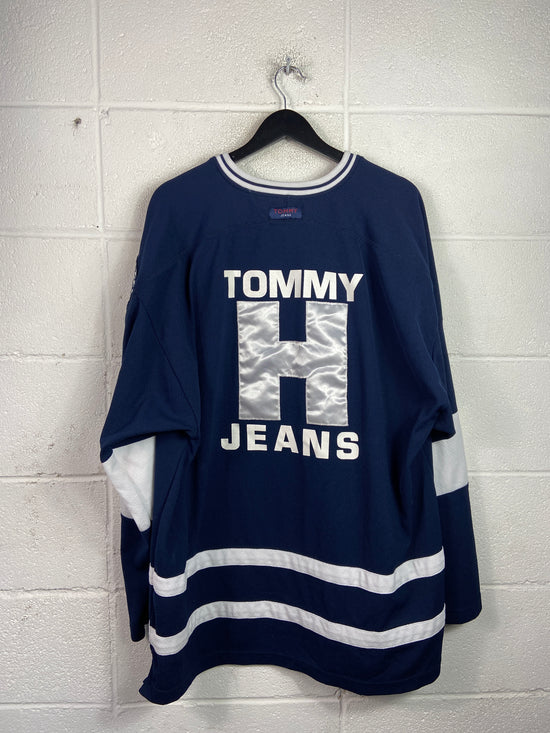 VTG Tommy Jeans 485 Hockey Jersey Sz XL