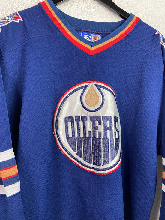 VTG Edmonton Oilers Starter Hockey Jersey Sz XL