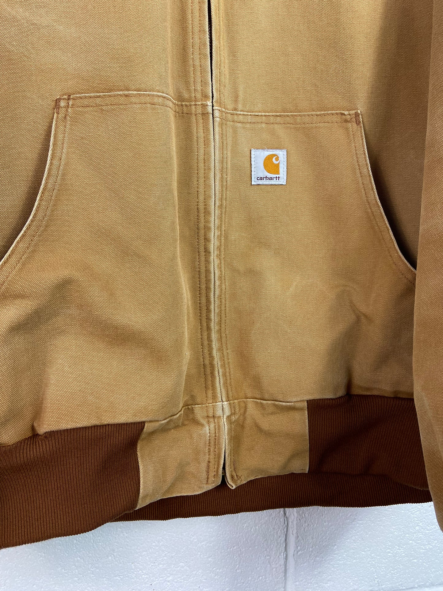 VTG Carhartt Union Made Hooded Work Jacket Sz 2XL