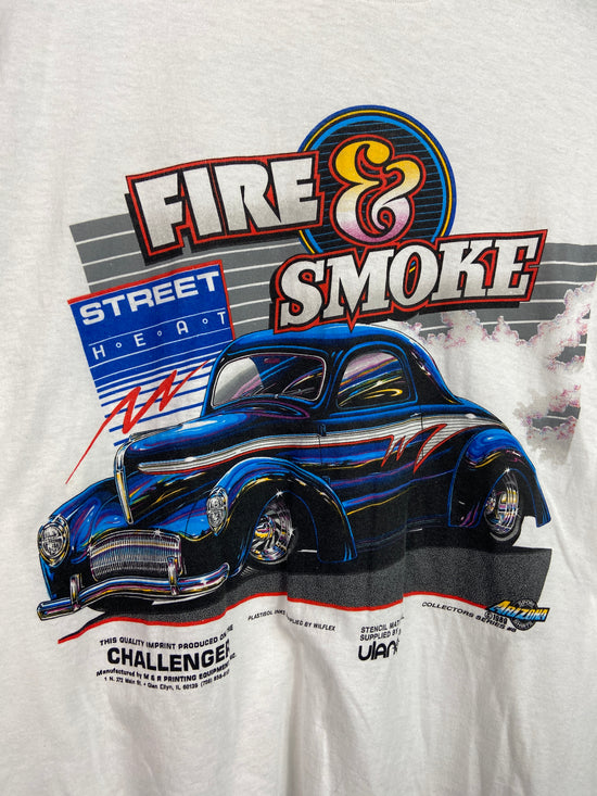 VTG Fire & Smoke Street Racing Tee Sz M