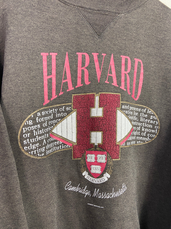 VTG Harvard Big H Sweatshirt Sz L