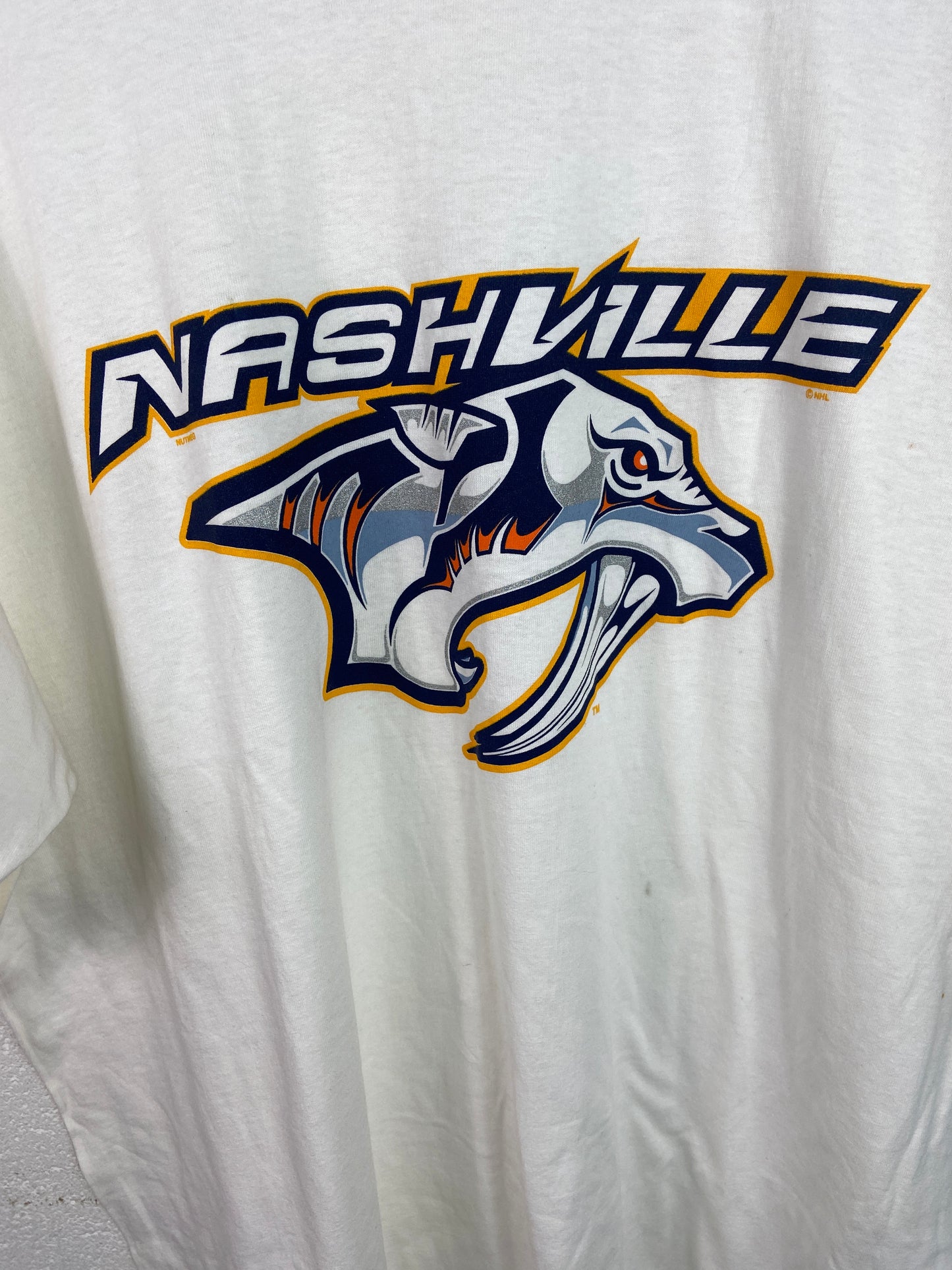 VTG Nashville Predators Logo Tee Sz XXL