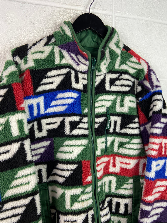 Supreme Geo Reversible Windstopper FW22 Fleece Jacket Sz L