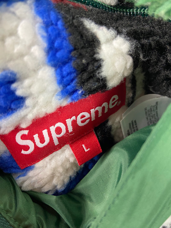 Supreme Geo Reversible Windstopper FW22 Fleece Jacket Sz L