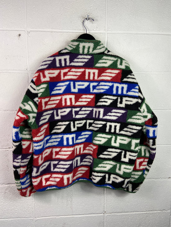 Supreme Geo Reversible Windstopper FW22 Fleece Jacket Sz L