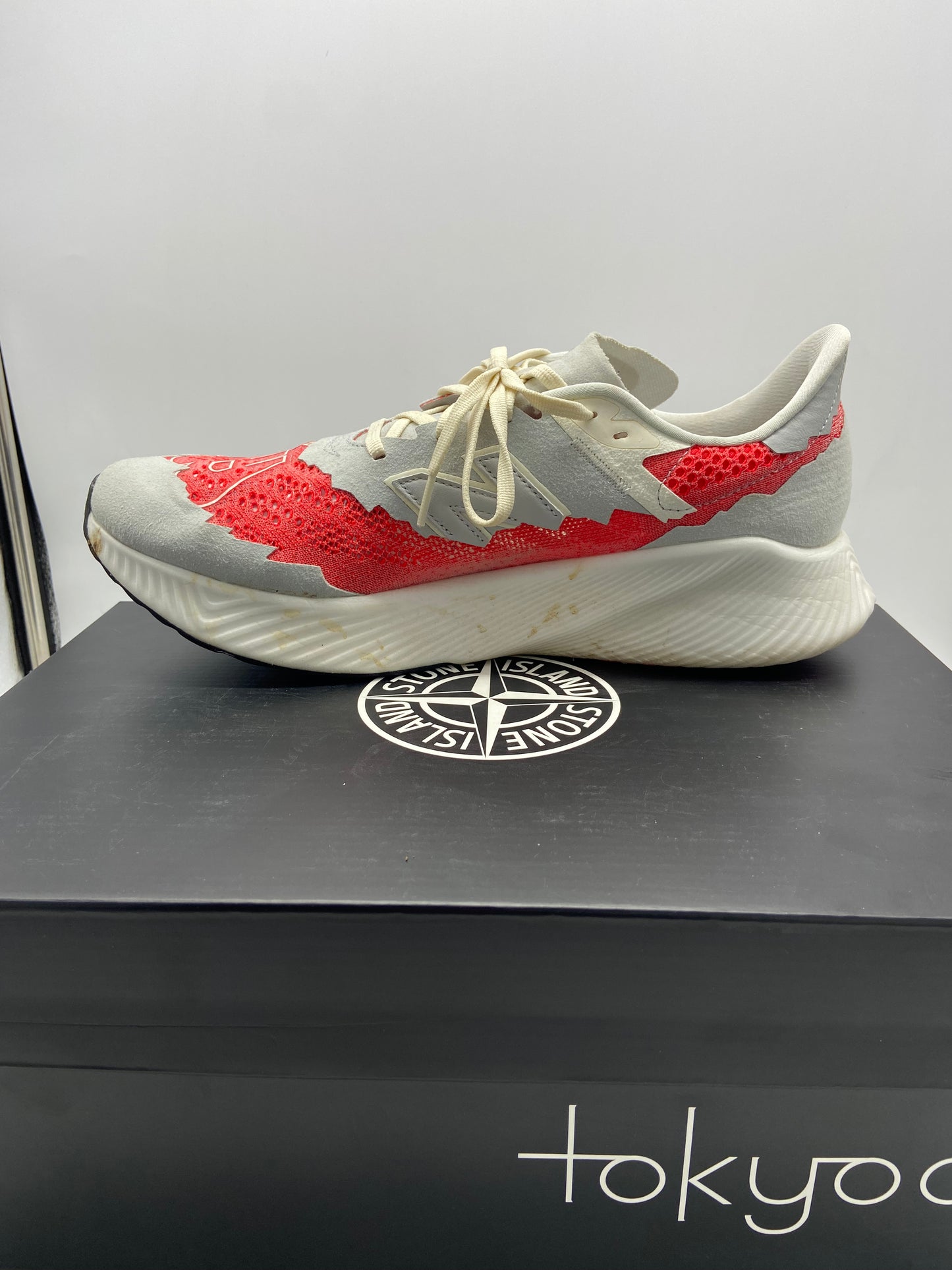 Preowned Stone Island x Tokyo Design Studio x FuelCell RC Elite v2 'Energy Red' Sz 13M/14.5W