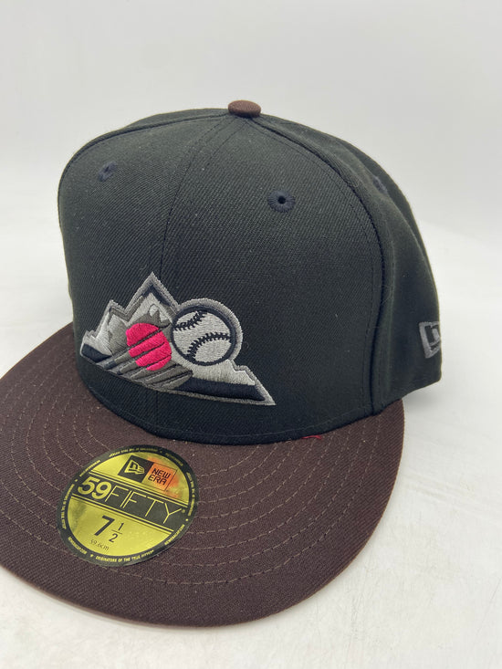 Colorado Rockies Pink/Black Fitted Hat