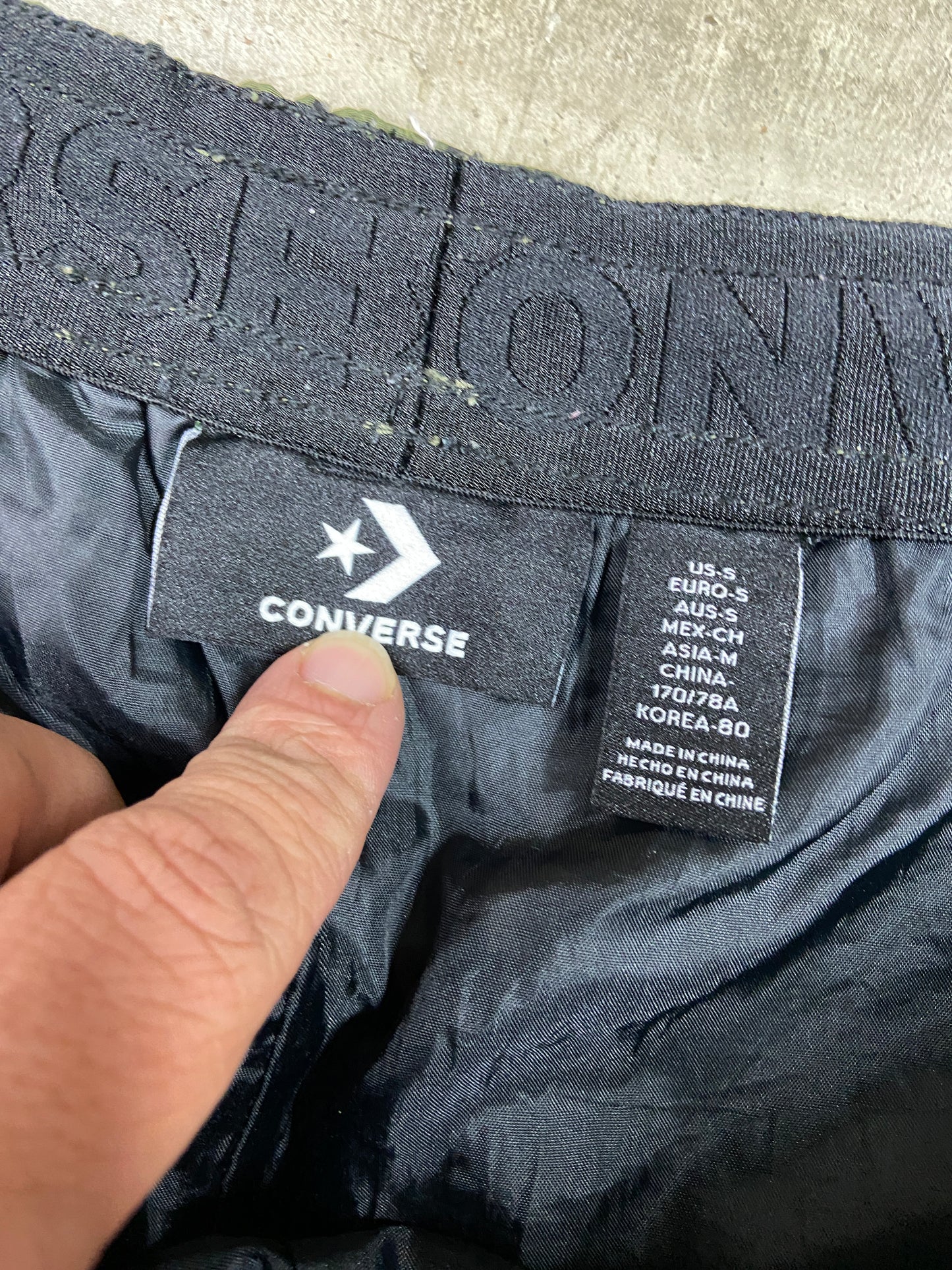 Converse Green Cement Pants Sz S
