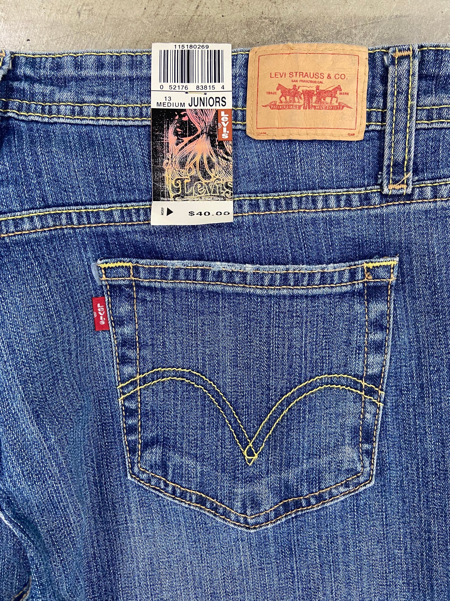 VTG Levi's Super Low Boot Cut Jeans Sz 34x32