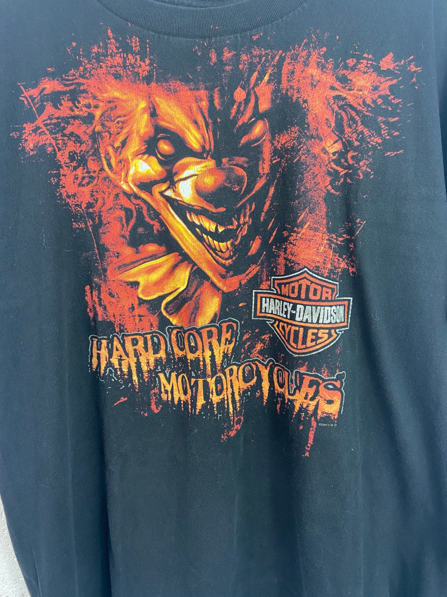 Y2K Harley Davidson Hardcore Clown Tee Sz XL