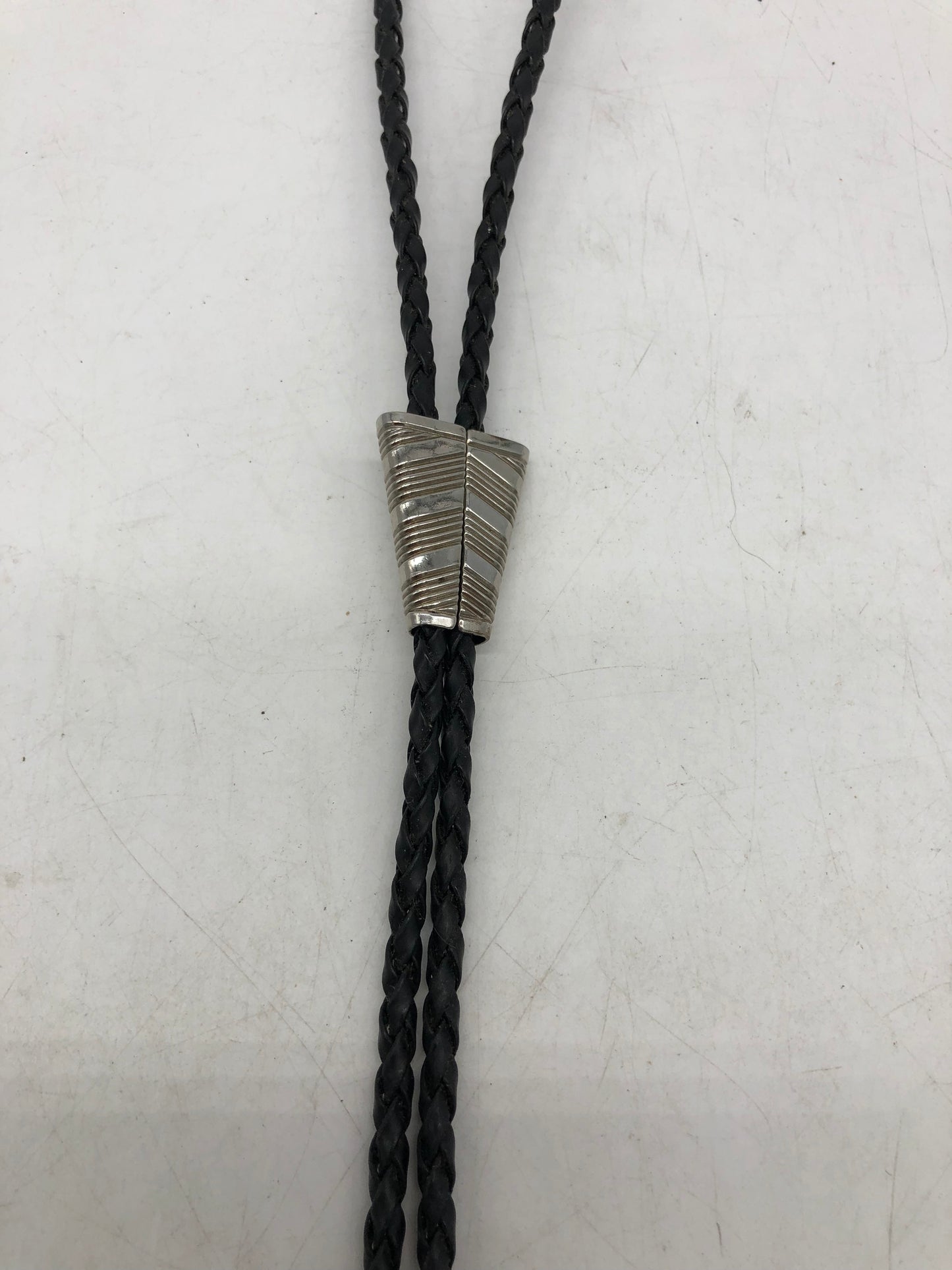 Silver Simple Bolo Tie