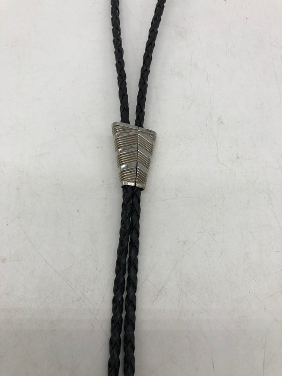 Silver Simple Bolo Tie