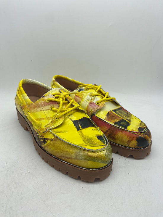 KidSuper Yellow Painted Lug Loafers Sz 9.5M/11W