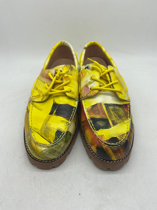 KidSuper Yellow Painted Lug Loafers Sz 9.5M/11W