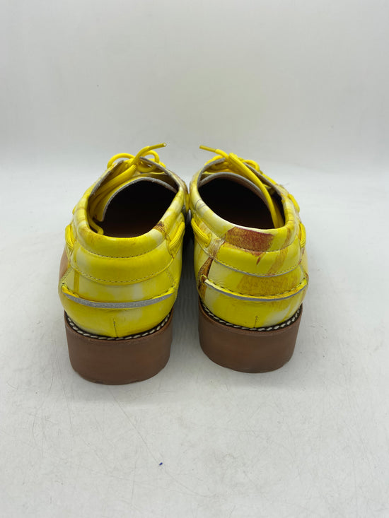 KidSuper Yellow Painted Lug Loafers Sz 9.5M/11W