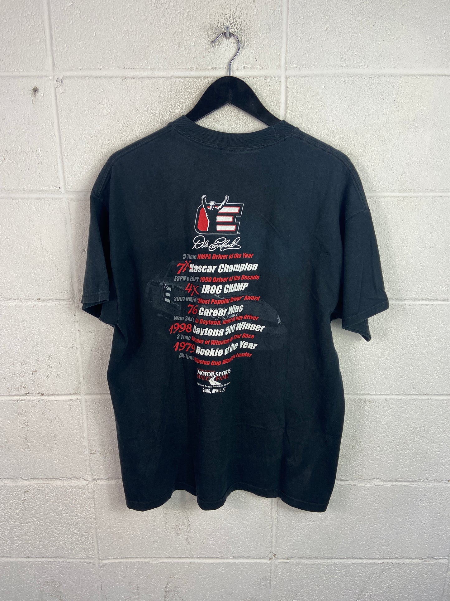 2010 Dale Earnhardt Nascar Hall of Fame Tee Sz L