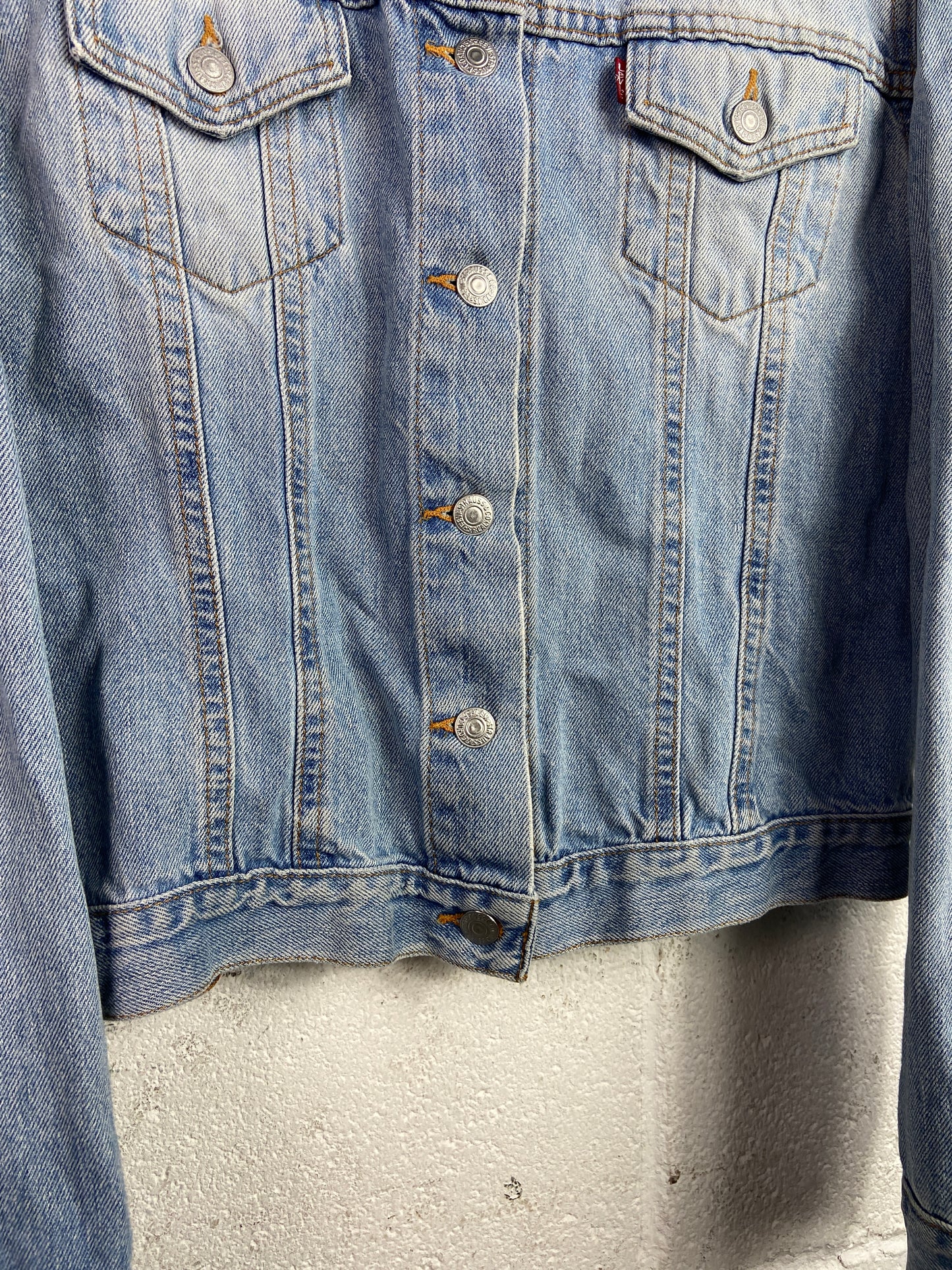 Levis Light Wash Denim Jacket Sz Women's M