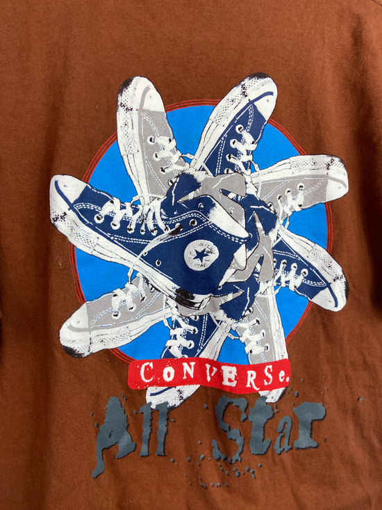 VTG Converse All Star Brown Tee Sz L