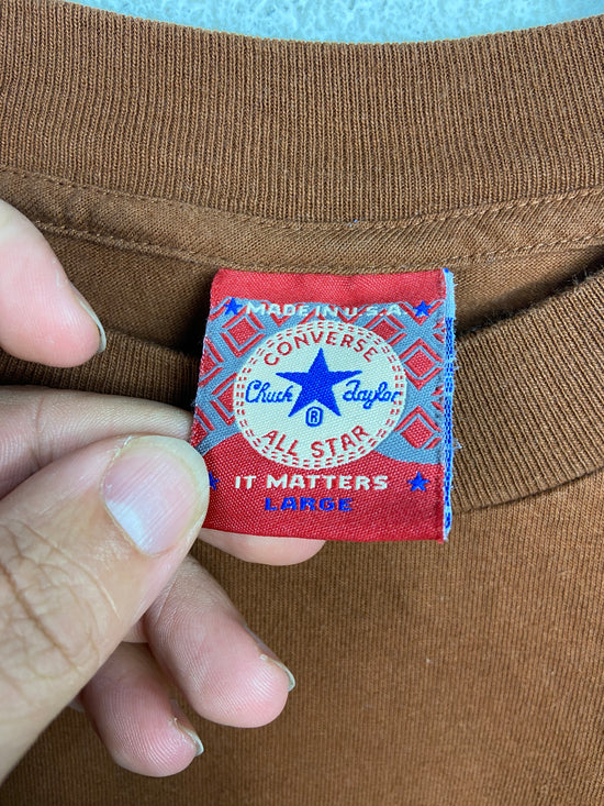 VTG Converse All Star Brown Tee Sz L