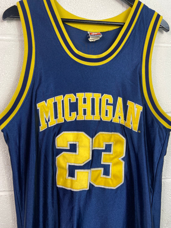 VTG Michigan Wolverines Nike Basketball Jersey Sz 44/L