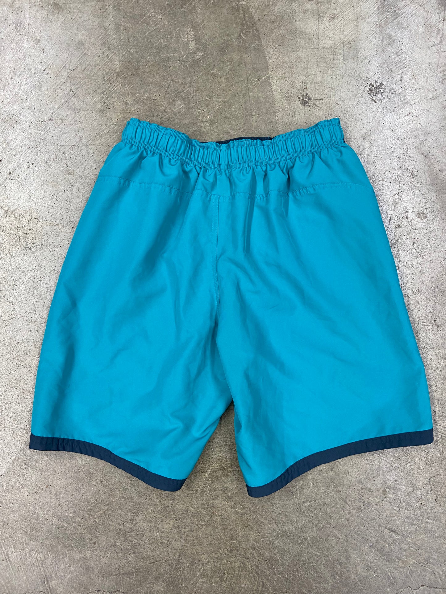 Y2K Nike Teal Board Shorts Sz M